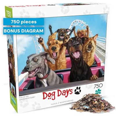 Buffalo Games 17348 Fun à l'écorce de divertissement Puzzle noir, 750 Buffalo Games 17348 Fun à l'écorce de divertissement Puzzle noir, 750