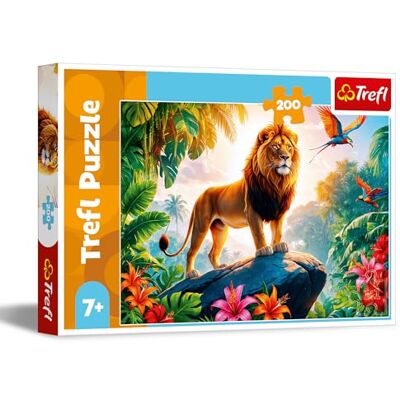 Trefl Le Roi de la Jungle Puzzle 200 Pièces Puzzle coloré avec des Animaux, pour les Enfants à partir de 7 ans Trefl Le Roi de la Jungle Puzzle 200 Pièces Puzzle coloré avec des Animaux, pour les Enfants à partir de 7 ans