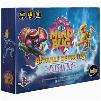 IELLO Mindbug Bataille de Fruits Galactique – Version française – Jeu de Cartes Stratégique Standalone – Duel, Récolte, Actions & Contrôle Mental 2 Joueurs 20 Min Dès 8 Ans IELLO Mindbug Bataille de Fruits Galactique – Version française – Jeu de Cartes Stratégique Standalone – Duel, Récolte, Actions & Contrôle Mental 2 Joueurs 20 Min Dès 8 Ans
