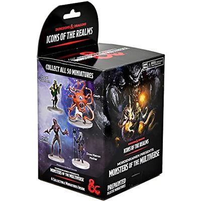 WizKids Jeux D&D Icons of The Realms Miniatures : Booster Mordenkainen présente les Monstres du Multivers (lot de 23) Booster unique 4 figurines pré-peintes, assorties au hasard WizKids Jeux D&D Icons of The Realms Miniatures : Booster Mordenkainen présente les Monstres du Multivers (lot de 23) Booster unique 4 figurines pré-peintes, assorties au hasard