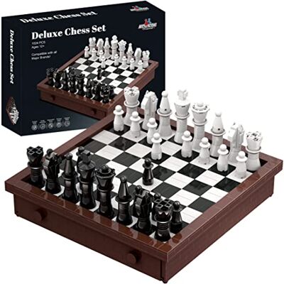 Apostrophe Games Jeu d'Échecs De Blocs de Construction 1 024 Pièces Construisez Le Vôtre Apostrophe Games Jeu d'Échecs De Blocs de Construction 1 024 Pièces Construisez Le Vôtre