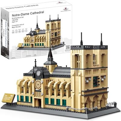 Apostrophe Games Ensemble de Blocs de Construction Notre Dame 1382 Pièces Apostrophe Games Ensemble de Blocs de Construction Notre Dame 1382 Pièces