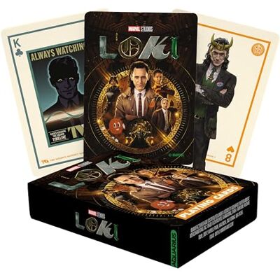 AQUARIUS Cartes à jouer Marvel Comics Loki – Jeu de cartes sur le thème Loki pour vos jeux de cartes préférés – Marchandises et objets de collection sous licence officielle Marvel Comics AQUARIUS Cartes à jouer Marvel Comics Loki – Jeu de cartes sur le thème Loki pour vos jeux de cartes préférés – Marchandises et objets de collection sous licence officielle Marvel Comics