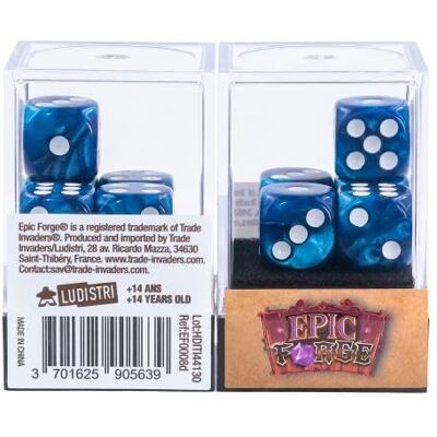 Ensemble de Dés Perle Bleue Epic Forge - Accessoires Jeux de Rôle Ensemble de Dés Perle Bleue Epic Forge - Accessoires Jeux de Rôle