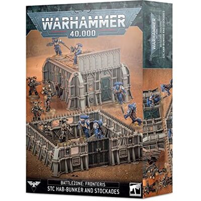 Games Workshop Warhammer 40k Zone de Bataille Fronteris : SCS d'Hab-Bunker et de Palissades Games Workshop Warhammer 40k Zone de Bataille Fronteris : SCS d'Hab-Bunker et de Palissades
