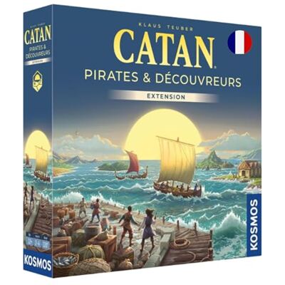Asmodee Catan : Pirates & Découvreurs Kosmos Jeux de société Extension stratégique Refresh 2025 Dès 12 Ans 2 à 4 Joueurs Version Française Asmodee Catan : Pirates & Découvreurs Kosmos Jeux de société Extension stratégique Refresh 2025 Dès 12 Ans 2 à 4 Joueurs Version Française