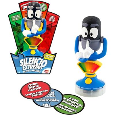 Bizak Silencieux extrême, sonomètre amusant en forme de microphone qui détectera combien de choses vous êtes capables de faire en silence, 50 tests différents, 3 niveaux de sensibilité, + 6 ans Bizak Silencieux extrême, sonomètre amusant en forme de microphone qui détectera combien de choses vous êtes capables de faire en silence, 50 tests différents, 3 niveaux de sensibilité, + 6 ans