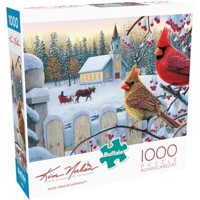 Buffalo Games Kim Norlien White Crimson Morning 1000 Piece Jigsaw Puzzle for Adults Challenging Puzzle Perfect for Game Nights Finished Size is 26.75 x 19.75 Buffalo Games Kim Norlien White Crimson Morning 1000 Piece Jigsaw Puzzle for Adults Challenging Puzzle Perfect for Game Nights Finished Size is 26.75 x 19.75