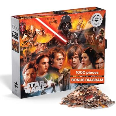 Buffalo Games Silver Select Star Wars Balance and Redemption 1000 Piece Jigsaw Puzzle for Adults Challenging Puzzle Perfect for Game Nights Finished Size is 26.75 x 19.75 Buffalo Games Silver Select Star Wars Balance and Redemption 1000 Piece Jigsaw Puzzle for Adults Challenging Puzzle Perfect for Game Nights Finished Size is 26.75 x 19.75