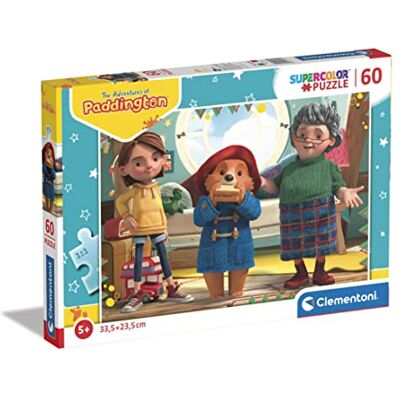 Clementoni - Paddington Supercolor Paddington-60 pièces, 5 Ans Enfant, Puzzle Dessin animé-fabriqué en Italie, 26113, Multicolore, Medium Clementoni - Paddington Supercolor Paddington-60 pièces, 5 Ans Enfant, Puzzle Dessin animé-fabriqué en Italie, 26113, Multicolore, Medium