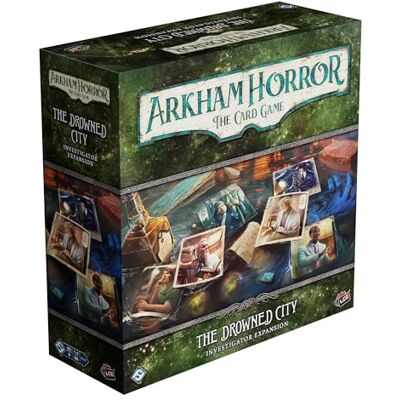 Fantasy Flight Games Arkham Horror The Card Game : The Drowned City Investigator Expansion Jeu coopératif à partir de 14 ans 1 à 4 joueurs Temps de jeu de 1 à 2 heures Fantasy Flight Games Arkham Horror The Card Game : The Drowned City Investigator Expansion Jeu coopératif à partir de 14 ans 1 à 4 joueurs Temps de jeu de 1 à 2 heures