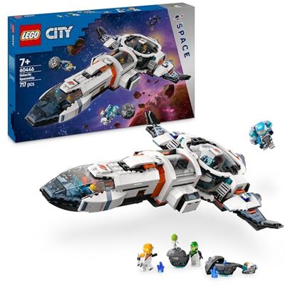 Lego City Le vaisseau spatial galactique modulaire Jeu de construction pour garçons et filles dès 7 ans 4 minifigurines et une figurine d'extraterrestre Idée de cadeau 60446 Lego City Le vaisseau spatial galactique modulaire Jeu de construction pour garçons et filles dès 7 ans 4 minifigurines et une figurine d'extraterrestre Idée de cadeau 60446