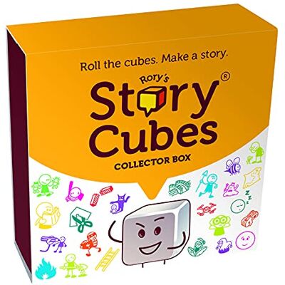 Asmodee ASMRSCREPACK01B Collectors Story Cubes : Repack Design B – Contenu £39 RRP, jaune, Special Value Box Asmodee ASMRSCREPACK01B Collectors Story Cubes : Repack Design B – Contenu £39 RRP, jaune, Special Value Box