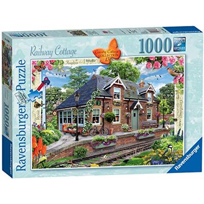 Ravensburger Country Cottage Collection No.13 Puzzle de 1 000 pièces Motif Maison de Chemin de Fer, 13989, Multicolore, Taille Unique Ravensburger Country Cottage Collection No.13 Puzzle de 1 000 pièces Motif Maison de Chemin de Fer, 13989, Multicolore, Taille Unique