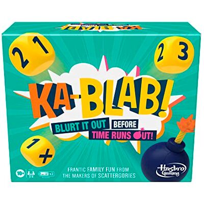 Hasbro Ka-Blab! Jeu pour familles, Adolescents et Enfants à partir de 10 Ans, Jeu de fête Familial pour 2 à 6 Joueurs Hasbro Ka-Blab! Jeu pour familles, Adolescents et Enfants à partir de 10 Ans, Jeu de fête Familial pour 2 à 6 Joueurs