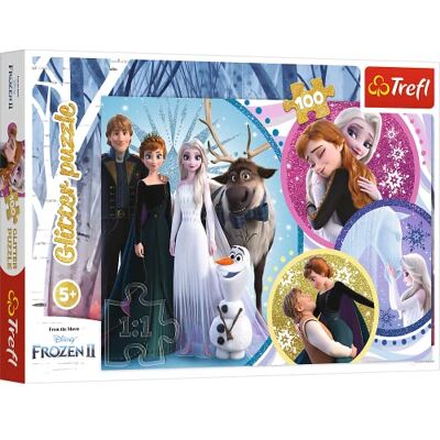 Trefl Disney Frozen Glitterpuzzle, Im Schein der Liebe (Kinderpuzzle) Trefl Disney Frozen Glitterpuzzle, Im Schein der Liebe (Kinderpuzzle)
