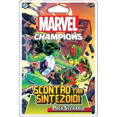 Asmodee Marvel Champions Le Jeu de Cartes: Choc des Synthézoïdes, Pack Scénario, Expansion Jeu de Table, 1-4 Joueurs, 12+ Années, 30 Min, Edition en Italien Asmodee Marvel Champions Le Jeu de Cartes: Choc des Synthézoïdes, Pack Scénario, Expansion Jeu de Table, 1-4 Joueurs, 12+ Années, 30 Min, Edition en Italien