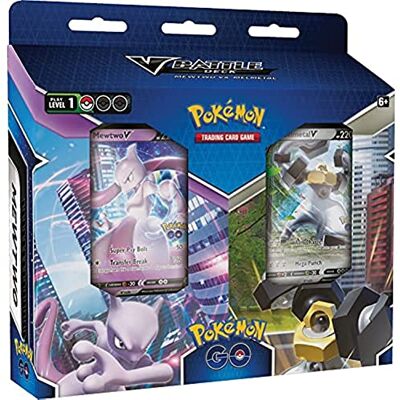 Pokémon TCG : GO V Battle Deck Bundle – Mewtwo vs. Melmetal (2 x 60 cartes prêtes à jouer, 2 boosters GO et accessoires), multicolore (290-85049) Pokémon TCG : GO V Battle Deck Bundle – Mewtwo vs. Melmetal (2 x 60 cartes prêtes à jouer, 2 boosters GO et accessoires), multicolore (290-85049)