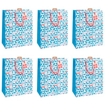 Eurowrap Clairefontaine X-30915-2Cpack Un Lot de 6 Sacs Cadeaux Excellia- Format large 26,5x14x33 cm 210g Motif : Pingouins Bleus, Banquise, Noël Enfant Idéal pour : Jeux De Société, Puzzles Eurowrap Clairefontaine X-30915-2Cpack Un Lot de 6 Sacs Cadeaux Excellia- Format large 26,5x14x33 cm 210g Motif : Pingouins Bleus, Banquise, Noël Enfant Idéal pour : Jeux De Société, Puzzles