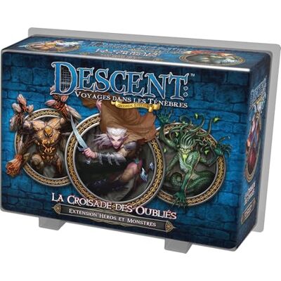Asmodee Fantasy Flight Games Descent Voyage dans les ténèbres Extension Héros et Monstres La croisade des oubliés Seconde édition Asmodee Fantasy Flight Games Descent Voyage dans les ténèbres Extension Héros et Monstres La croisade des oubliés Seconde édition