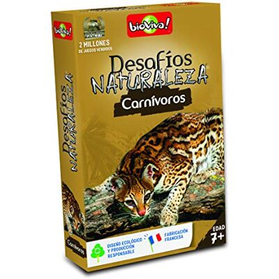 Bioviva Asmodee 307 Jeu de cartes Desafíos Nature Carnivores Multicolore Bioviva Asmodee 307 Jeu de cartes Desafíos Nature Carnivores Multicolore