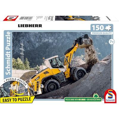 SCHMIDT Spiele 56551 Liebherr L526 Puzzle pour enfants en carton d'herbe Multicolore 150 pièces SCHMIDT Spiele 56551 Liebherr L526 Puzzle pour enfants en carton d'herbe Multicolore 150 pièces