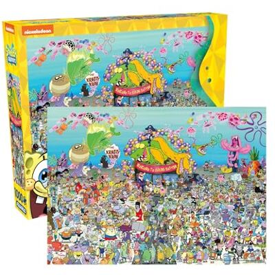 AQUARIUS Spongebob Squarepants 25th Anniversary 1000pc Puzzle (1000 Piece Jigsaw Puzzle) Officially Licensed Spongebob Merchandise & Collectibles -22x28 in Amazon Exclusive AQUARIUS Spongebob Squarepants 25th Anniversary 1000pc Puzzle (1000 Piece Jigsaw Puzzle) Officially Licensed Spongebob Merchandise & Collectibles -22x28 in Amazon Exclusive