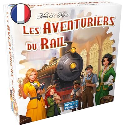 Asmodee Days of Wonder Les AVENTURIERS du Rail : Etats-Unis (Jeu de Base) Jeu de Société et Stratégie 8+ 2-5 30-60 MIN FR Asmodee Days of Wonder Les AVENTURIERS du Rail : Etats-Unis (Jeu de Base) Jeu de Société et Stratégie 8+ 2-5 30-60 MIN FR