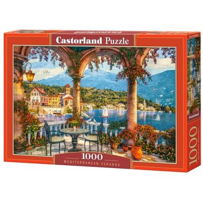 Castorland 1000 Piece Jigsaw Puzzles, Mediterranean Veranda, Italian Mountain Lake, Adult Puzzle, C-105120-2 Castorland 1000 Piece Jigsaw Puzzles, Mediterranean Veranda, Italian Mountain Lake, Adult Puzzle, C-105120-2