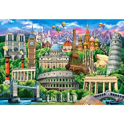 Castorland Puzzle 1000 pièces : Monuments Célèbres Castorland Puzzle 1000 pièces : Monuments Célèbres