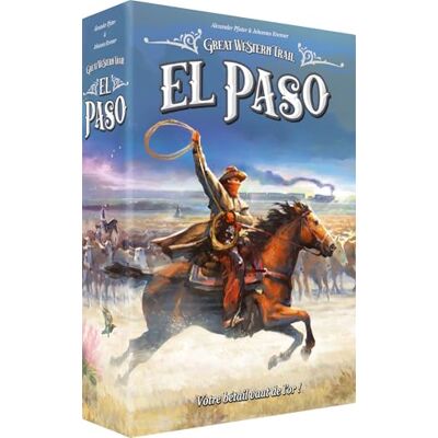 Asmodee Great Western Trail : EL Paso, Jeu de société de Gestion, Jeu de stratégie à partir de 12 Ans, Comprend Un Mode Solo, 1 à 4 Joueurs, 60 à 90 Minutes de Jeu, Version française, Lookout Games Asmodee Great Western Trail : EL Paso, Jeu de société de Gestion, Jeu de stratégie à partir de 12 Ans, Comprend Un Mode Solo, 1 à 4 Joueurs, 60 à 90 Minutes de Jeu, Version française, Lookout Games