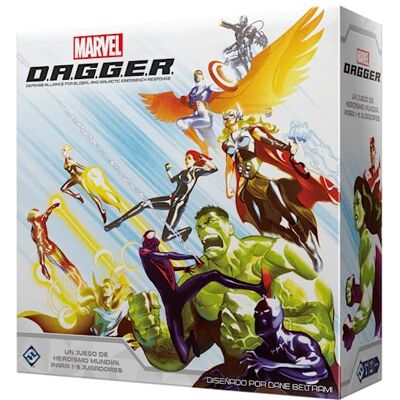 Asmodee Fantasy Flight Games Marvel D.A.G.G.E.R. Jeu de société coopératif de stratégie de super-héros à partir de 12 ans de 1 à 5 joueurs 3-4 heures par partie Asmodee Fantasy Flight Games Marvel D.A.G.G.E.R. Jeu de société coopératif de stratégie de super-héros à partir de 12 ans de 1 à 5 joueurs 3-4 heures par partie