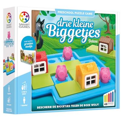 SmartGames Smart Games puzzelspel Drie kleine biggetjes deluxe SmartGames Smart Games puzzelspel Drie kleine biggetjes deluxe