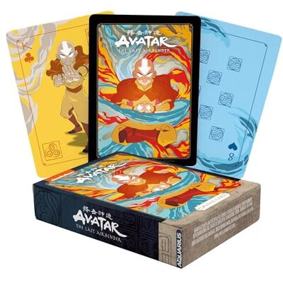 AQUARIUS Avatar Playing Cards Avatar: The Last Airbender Shaped Deck of Cards for Your Favorite Card Games Officially Licensed The Office Merchandise & Collectibles AQUARIUS Avatar Playing Cards Avatar: The Last Airbender Shaped Deck of Cards for Your Favorite Card Games Officially Licensed The Office Merchandise & Collectibles