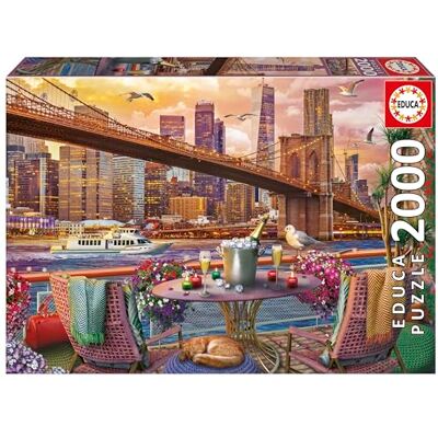 Educa Puzzle de 2000 pièces pour adultes Romance new-yorkaise Dimensions : 96 x 68 cm À partir de 14 ans (20575) Educa Puzzle de 2000 pièces pour adultes Romance new-yorkaise Dimensions : 96 x 68 cm À partir de 14 ans (20575)