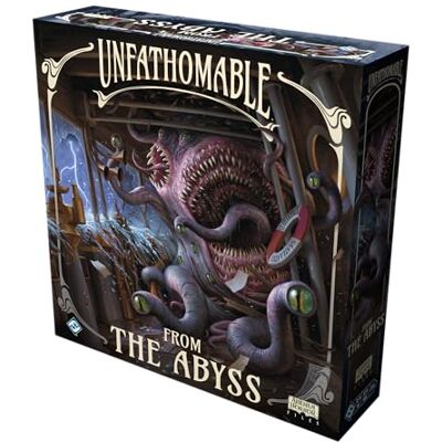 Asmodee Fantasy Flight Games Unfathomable: from The Abyss Board Game Expansion Deeper Peril on The SS Atlantica! Cooperative Horror Strategy Game, Ages 14+, 3-6 Players, 2-4 Hour Playtime Asmodee Fantasy Flight Games Unfathomable: from The Abyss Board Game Expansion Deeper Peril on The SS Atlantica! Cooperative Horror Strategy Game, Ages 14+, 3-6 Players, 2-4 Hour Playtime