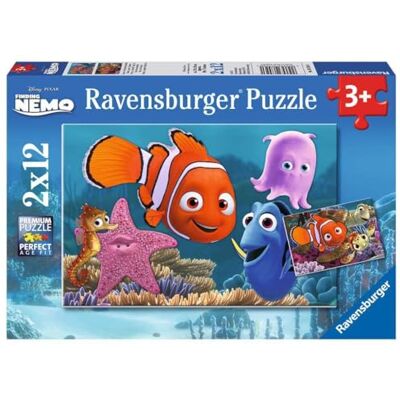 Ravensburger 07556 Puzzle Enfant Classique -Le monde de Nemo 2 x 12 Pièces Ravensburger 07556 Puzzle Enfant Classique -Le monde de Nemo 2 x 12 Pièces
