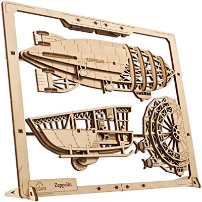 UGEARS Zeppelin Airship 2.5D Puzzle Picture Mechanical Wood Construction Kit UGEARS Zeppelin Airship 2.5D Puzzle Picture Mechanical Wood Construction Kit