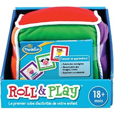 ThinkFun Roll & Play Jeu Educatif – Le premier cube d'activités de votre enfant A partir de 18 mois Ravensburger 76480-1 joueur ou plus Version française ThinkFun Roll & Play Jeu Educatif – Le premier cube d'activités de votre enfant A partir de 18 mois Ravensburger 76480-1 joueur ou plus Version française