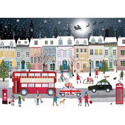 Ravensburger Puzzle de 1000 pièces London Christmas Spirit pour adultes et enfants de 12 ans et plus Ravensburger Puzzle de 1000 pièces London Christmas Spirit pour adultes et enfants de 12 ans et plus
