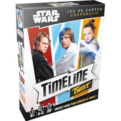 Asmodee Timeline Twist : Star Wars Jeux de société Jeu de Cartes Coopératif avec Images Cultes de la Saga -A partir de 8 Ans 2 à 6 Joueurs Version française Asmodee Timeline Twist : Star Wars Jeux de société Jeu de Cartes Coopératif avec Images Cultes de la Saga -A partir de 8 Ans 2 à 6 Joueurs Version française