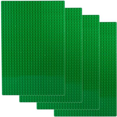 Apostrophe Games 4x Plaques de Base Rectangulaires Vertes Pour Blocs de Construction Apostrophe Games 4x Plaques de Base Rectangulaires Vertes Pour Blocs de Construction