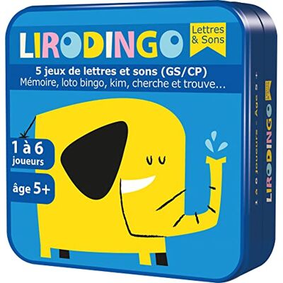 Asmodee Aritma Lirodingo Lettres et Sons GS-CP Jeu de société Jeu éducatif A partir de 5 Ans 1 à 6 Joueurs 20 Min Asmodee Aritma Lirodingo Lettres et Sons GS-CP Jeu de société Jeu éducatif A partir de 5 Ans 1 à 6 Joueurs 20 Min