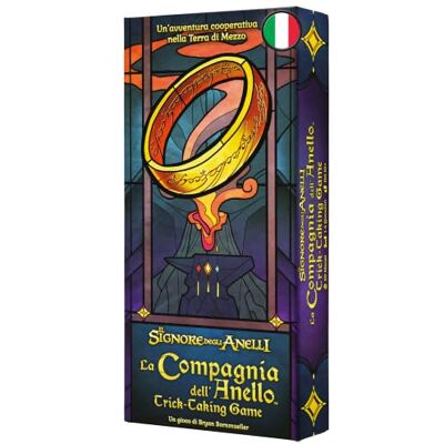 Asmodee La Compagnie de la Ring : Jeu de Trick Taking Jeu de table 1 à 4 joueurs 12 ans Edition en italien Asmodee La Compagnie de la Ring : Jeu de Trick Taking Jeu de table 1 à 4 joueurs 12 ans Edition en italien