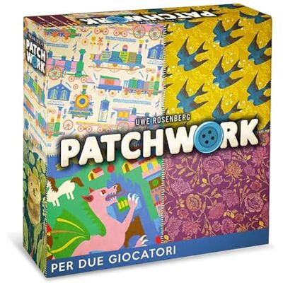 Asmodee Patchwork, nouvelle édition jeu de table, 8 ans, 2 joueurs, édition en italien Asmodee Patchwork, nouvelle édition jeu de table, 8 ans, 2 joueurs, édition en italien