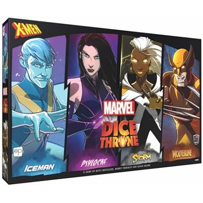 USAopoly Dice Throne Marvel X-Men Box 1 Dice Game, Compatible With Dice Throne System, Includes Iceman Psylocke Storm And Wolverine Heroes, Premium Components 2 Players 20 To 40 Minutes USAopoly Dice Throne Marvel X-Men Box 1 Dice Game, Compatible With Dice Throne System, Includes Iceman Psylocke Storm And Wolverine Heroes, Premium Components 2 Players 20 To 40 Minutes