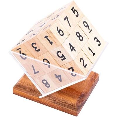 Engelhart 350400 Cube Sudoku en Bois Casse-Tête Difficile 3D 27 Pièces Défi Intellectuel pour 1 Joueur Solution Incluse Casse Tete en Bois Decoratif Adultes Engelhart 350400 Cube Sudoku en Bois Casse-Tête Difficile 3D 27 Pièces Défi Intellectuel pour 1 Joueur Solution Incluse Casse Tete en Bois Decoratif Adultes