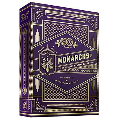 Theory11 Invisible Deck Monarchs Playing Cards (Purple) by Theory11 Invisible Deck Monarchs Playing Cards (Purple) by