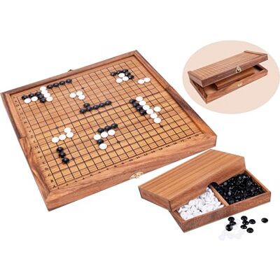 Engelhart – 350360 Jeu de Go en Bois – Stratégie – Goban Écologique – 2 Joueurs – À partir de 8 Ans – 31 x 31 x 2,5 cm Jeux en Bois Jeu de Société Classique de Monde Engelhart – 350360 Jeu de Go en Bois – Stratégie – Goban Écologique – 2 Joueurs – À partir de 8 Ans – 31 x 31 x 2,5 cm Jeux en Bois Jeu de Société Classique de Monde