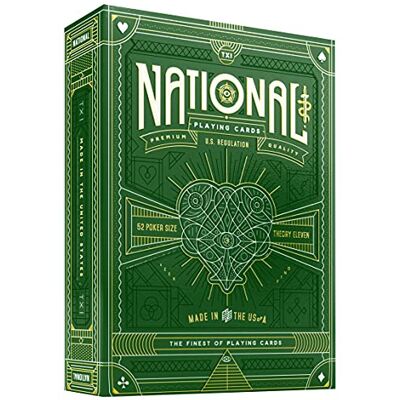 Theory11 Cartes à jouer nationales (vertes) Theory11 Cartes à jouer nationales (vertes)